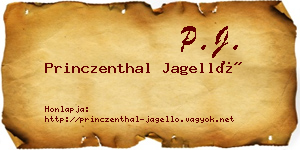 Princzenthal Jagelló névjegykártya